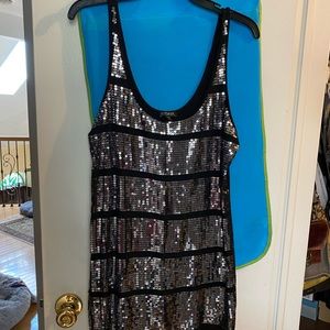 Sequined tank top